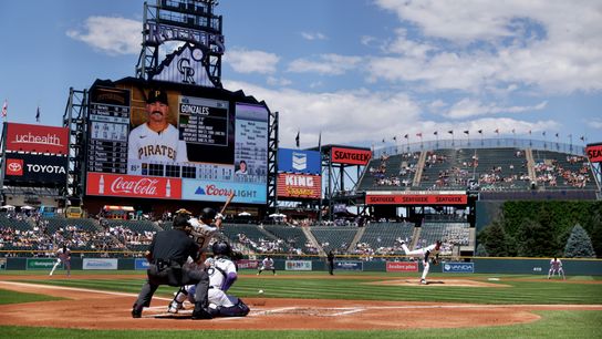 LIVE: Pirates 8, Rockies 5, seventh inning taken in Denver. Photo by GETTY